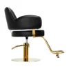 fauteuil de coiffure professionnel – chaise de coiffure luxe – mobilier salon de coiffure – fauteuil coiffure noir or – chaise hydraulique salon – équipement salon de coiffure – fauteuil coiffure ergonomique – chaise de coiffure design – fauteuil coiffure haut de gamme – mobilier coiffure moderne