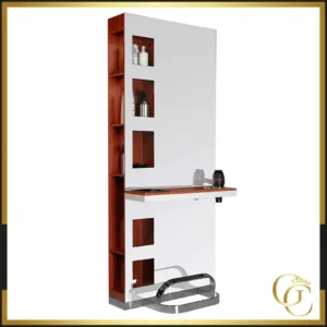 Gabbiano Cherry B058 Styling Station - Gabbiano Cherry B058 double-sided styling unit - Hair salon styling unit - salon styling station - high-end hair salon furniture