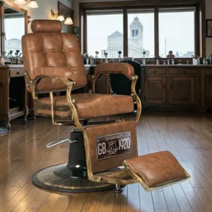 THE BOSS BR (1) Fauteuil de Barbier The Boss BR - chaise Barbier Vintage The Boss BR - Fauteuil de coiffure Barbier The Boss BR - chaise de coiffure Barbier The Boss BR - mobilier de coiffure haut de gamme - barbershop - barbier