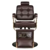 Fauteuil de Barbier The Boss Brun - chaise Barbier Vintage The Boss BR - Fauteuil de coiffure Barbier The Boss brun - chaise de coiffure Barbier The Boss brun - mobilier de coiffure haut de gamme - barbershop - barbier