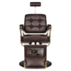 Fauteuil de Barbier The Boss Brun - chaise Barbier Vintage The Boss BR - Fauteuil de coiffure Barbier The Boss brun - chaise de coiffure Barbier The Boss brun - mobilier de coiffure haut de gamme - barbershop - barbier