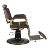 Fauteuil de Barbier The Boss Brun - chaise Barbier Vintage The Boss BR - Fauteuil de coiffure Barbier The Boss brun - chaise de coiffure Barbier The Boss brun - mobilier de coiffure haut de gamme - barbershop - barbier