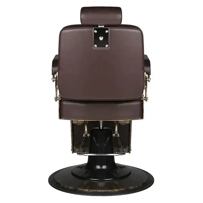 Fauteuil de Barbier The Boss Brun - chaise Barbier Vintage The Boss BR - Fauteuil de coiffure Barbier The Boss brun - chaise de coiffure Barbier The Boss brun - mobilier de coiffure haut de gamme - barbershop - barbier