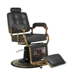 Barber Chair The Boss Old Black - Vintage Barber Chair The Boss BR - Barber Styling Chair The Boss Old Black - Barber Styling Chair The Boss Old Black - High-end Hairdressing Furniture - Barbershop - Barber