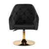 Alice BG (3) professional makeup chair – black velvet aesthetic chair – gold base beauty chair – adjustable makeup chair – rotating aesthetic armchair – quilted velvet chair – luxury beauty salon furniture – ergonomic makeup chair – modern design aesthetic chair – black and gold makeup armchair – premium beauty studio chair – comfortable aesthetic armchair – swivel makeup chair – high-end aesthetic furniture – elegant black velvet armchair – height-adjustable makeup chair – quilted backrest beauty chair – professional salon aesthetic chair – decorative makeup armchair – black velvet gold base chair