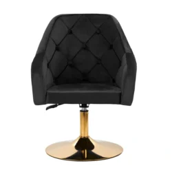 professional makeup chair – black velvet aesthetic chair – gold base beauty chair – adjustable makeup chair – rotating aesthetic armchair – quilted velvet chair – luxury beauty salon furniture – ergonomic makeup chair – modern design aesthetic chair – black and gold makeup armchair – premium beauty studio chair – comfortable aesthetic armchair – swivel makeup chair – high-end aesthetic furniture – elegant black velvet armchair – height-adjustable makeup chair – quilted backrest beauty chair – professional salon aesthetic chair – decorative makeup armchair – black velvet gold base chair