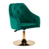 Alice GG (2) professional makeup chair – black velvet aesthetic chair – gold base beauty chair – adjustable makeup chair – rotating aesthetic armchair – quilted velvet chair – luxury beauty salon furniture – ergonomic makeup chair – modern design aesthetic chair – black and gold makeup armchair – premium beauty studio chair – comfortable aesthetic armchair – swivel makeup chair – high-end aesthetic furniture – elegant black velvet armchair – height-adjustable makeup chair – quilted backrest beauty chair – professional salon aesthetic chair – decorative makeup armchair – black velvet gold base chair