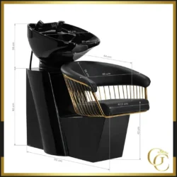Bac de Lavage Professionnel Ravenne - Bac à Shampooing Ravenne - Bac de Lavage salon de coiffure - bac à shampoing salon de coiffure - mobilier de coiffure haut de gamme