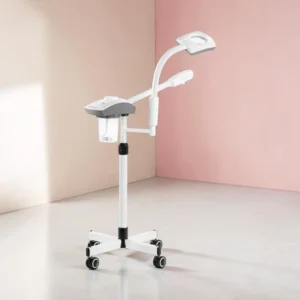 Vapozone professionnel -Appareil vapeur visage -Vaporisateur esthétique - Vapeur ozone esthétique - Vapozone avec lampe loupe - Équipement soins du visage - Vapozone multifonction - Machine vapeur institut beauté - Vapozone LED professionnel - Appareil nettoyage de peau