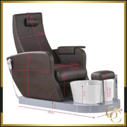 Azzurro 016C Poltrona elettrica massaggiante per pedicure - Azzurro 016C Poltrona elettrica marrone per pedicure - Arredamento estetico di alta gamma - Azzurro Poltrona elettrica massaggiante per pedicure - Azzurro 016B Poltrona di bellezza elettrica marrone
