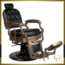 Fauteuil de barbier Edgar - chaise barbier Edgar - Fauteuil de Coiffure Professionnel Edgar - mobilier de coiffure professionnel - mobilier barbier haut de gamme