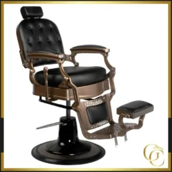 Fauteuil de barbier Edgar - chaise barbier Edgar - Fauteuil de Coiffure Professionnel Edgar - mobilier de coiffure professionnel - mobilier barbier haut de gamme