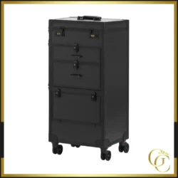 Poste de Travail Mobile Barbier Anicet - Station de Travail barbier Anicet - desserte mobile à roulettes - Chariot pour coiffeur barbier - Mobilier spécial barbier