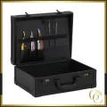 Valise Barbier Professionnel Portable Noir - Mallette de Coiffure Vintage - Mallette de barbier vintage - Valise barber vintage - Mallette de coiffeur portable
