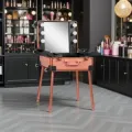 Valise-de-maquillage-Viola (1) Valise de maquillage Viola Rose- table de maquillage Viola Rose - table de maquillage professionnelle - mobilier de maquillage professionnel - mobilier esthétique professionnel