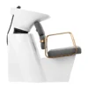Bac à shampooing professionnel - Bac de lavage coiffure - Meuble pour salon de coiffure - Mobilier de coiffure design - Fauteuil de lavage ergonomique - Mobilier de coiffure haut de gamme - meuble pour salon de coiffure - Bac à shampoing doré et noir - Équipement de coiffure professionnel