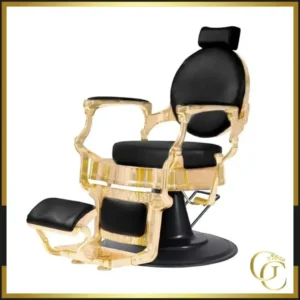 Fauteuil Barbier Jordan Gold - Chaise Barbier Jordan Gold - Chaise de coiffure Barbier Jordan Gold - fauteuil de coiffure Barbier Jordan Gold - mobilier de coiffure professionnel