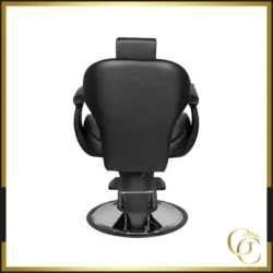 Fauteuil de barbier Carbon - fauteuil de coiffure Carbon - Chaise de barbier Carbon - chaise barbier vintage Full Black - mobilier de coiffure professionnel