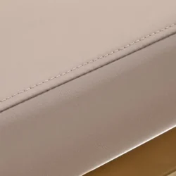 Adele BGD hairdressing chair (7) Professional Hairdressing Chair - Hairdressing Furniture - Hairdressing Seat - Golden Beige Hairdressing Chair - Furniture for Hair and Beauty Salon - Designer Hairdressing Furniture - Hydraulic Pump Hairdressing Chair - Ergonomic Hairdressing Chair - Gabbiano Adele BGD - High-End Salon Equipment