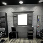 Poste de Coiffage Hector - coiffeuse barbier Hector - Coiffeuse pour Salon de Coiffure Hector - mobilier de coiffure professionnel - Station de coiffure Hector
