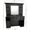 Poste de Coiffage Hector - coiffeuse barbier Hector - Coiffeuse pour Salon de Coiffure Hector - mobilier de coiffure professionnel - Station de coiffure Hector