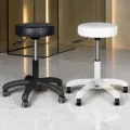 Professional aesthetic stool - Ergonomic beautician seat - Hydraulic treatment stool - Beauty salon furniture - Professional swivel stool - Wheeled massage seat - Manicure pedicure stool - Aesthetic institute equipment - Padded seat stool - High-end aesthetic furniture - Professional hairdressing stool - Wheeled aesthetic stool - Saddle stool - Professional sit-stand seat - Hairdressing and beauty furniture - Ergonomic stool with backrest - Gas lift height adjustment - High-density resilient foam - Chrome star base - Anti-hair casters - Hairdresser cutting stool - Tattoo artist stool - Massage and treatment seat - Manicure and pedicure stool - Washable faux leather upholstery