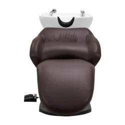 Trycho Marron (11) Bac à Shampoing Électrique Trycho Marron - Bac de lavage électrique Trycho - Bac à Shampoing électrique professionnel - Bac à Shampoing salon de coiffure - mobilier de coiffure professionnel