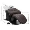 Bac à Shampoing Électrique Trycho Marron - Bac de lavage électrique Trycho - Bac à Shampoing électrique professionnel - Bac à Shampoing salon de coiffure - mobilier de coiffure professionnel
