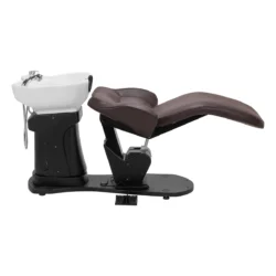 Trycho Marron (9) Bac à Shampoing Électrique Trycho Marron - Bac de lavage électrique Trycho - Bac à Shampoing électrique professionnel - Bac à Shampoing salon de coiffure - mobilier de coiffure professionnel
