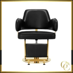 Fauteuil de Coiffure Linz NQ Gold Black - Fauteuil de Coiffure Linz NQ Gold Black - Chaise de coiffure professionnel - fauteuil de coiffure professionnel - mobilier de coiffure haut de gamme