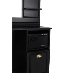 LEXUS Black Barber Station - LEXUS Black Barber Wash Station - Professional Hair Styling Station - Professional Barber Furniture - Hair Salon Furniture