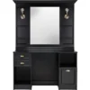 LEXUS Black Barber Station - LEXUS Black Barber Wash Station - Professional Hair Styling Station - Professional Barber Furniture - Hair Salon Furniture