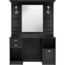 LEXUS Black Barber Station - LEXUS Black Barber Wash Station - Professional Hair Styling Station - Professional Barber Furniture - Hair Salon Furniture
