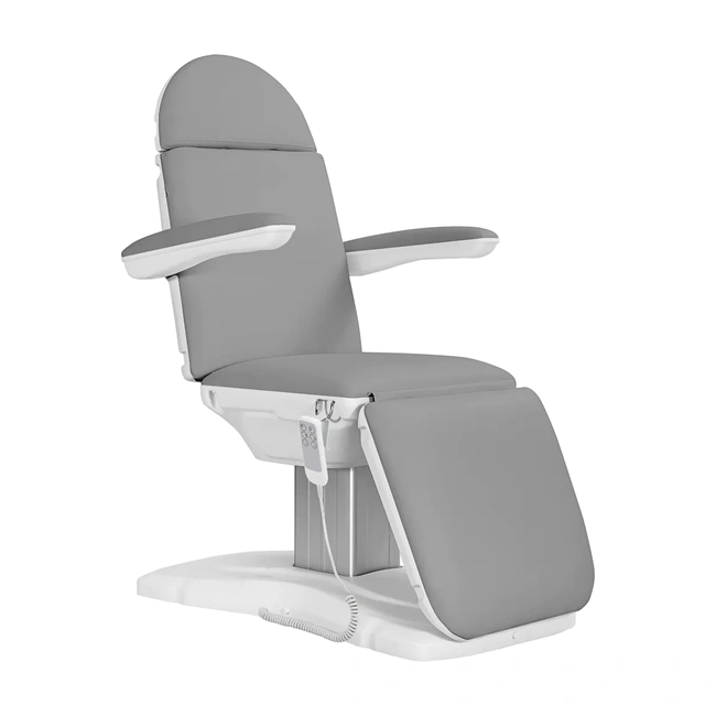 Electric aesthetic chair, aesthetic treatment chair, professional aesthetic furniture, electric treatment table, electric spa chair, motorized aesthetic chair, adjustable aesthetic chair.