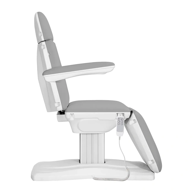 Electric aesthetic chair, aesthetic treatment chair, professional aesthetic furniture, electric treatment table, electric spa chair, motorized aesthetic chair, adjustable aesthetic chair.