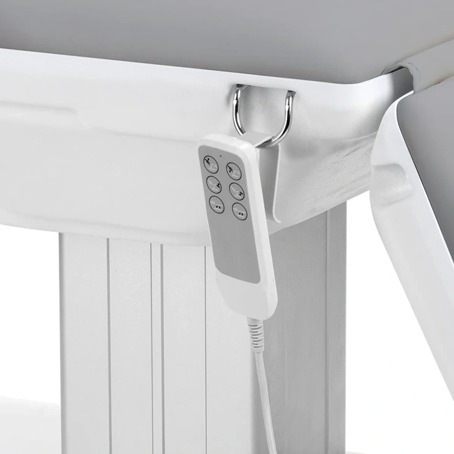 Electric aesthetic chair, aesthetic treatment chair, professional aesthetic furniture, electric treatment table, electric spa chair, motorized aesthetic chair, adjustable aesthetic chair.