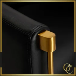 Fauteuil de Coiffure NOUR Black Gold (4) Fauteuil de Coiffure NOUR Black Gold - Chaise de coiffure NOUR Black Gold - Meuble pour salon de coiffure - Mobilier de coiffure professionnel - Fauteuil de coupe NOUR