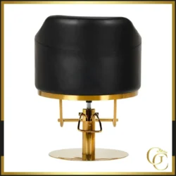 Fauteuil de Coiffure NOUR Black Gold - Chaise de coiffure NOUR Black Gold - Meuble pour salon de coiffure - Mobilier de coiffure professionnel - Fauteuil de coupe NOUR