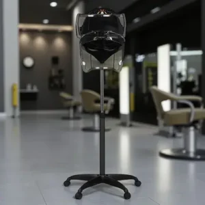 Casque de Séchage Gabbiano 1600 Noir - Casque de Séchage sur Pied Gabbiano - casque sèche-cheveux Gabbiano - casque de séchage professionnel - Équipements de coiffure professionnels