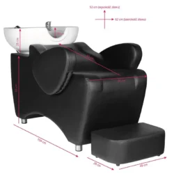Hair System HSB46 (4) Hair System HSB46 shampoo basin - Hair System HSB46 wash basin - professional wash basin - professional hairdressing furniture - professional shampoo basin