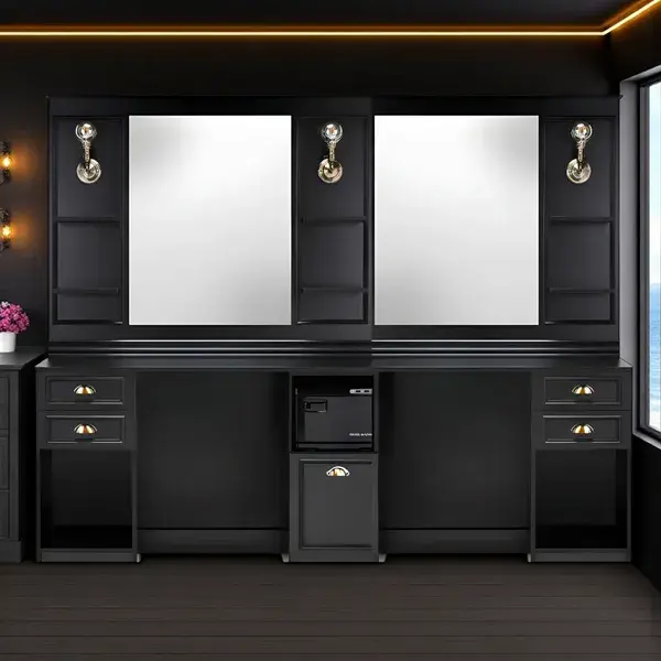 LEXUS Noir Double Poste de Coiffage LEXUS Double Noir