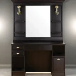 LEXUS wenge barber styling station - LEXUS wenge barber dressing table - professional hair styling station - professional barber furniture - furniture for hair salon