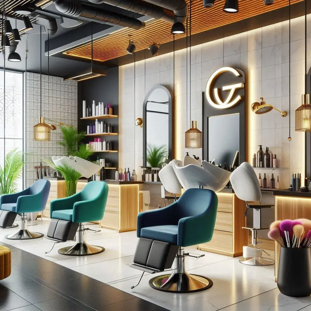 Salon de Coiffure pour Femme - mobilier de coiffure professionnels - meuble pour salon de coiffure -