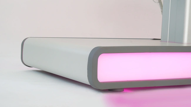 electric massage table - 4 motor aesthetic table - heated spa table - high-end aesthetic furniture - professional treatment table - motorized massage bed - LED spa table - white PU aesthetic table - professional spa equipment - premium massage table
