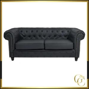 waiting room sofa YORK black -. waiting room sofa YORK black - hair salon furniture - hair salon sofa - Chesterfield style sofa