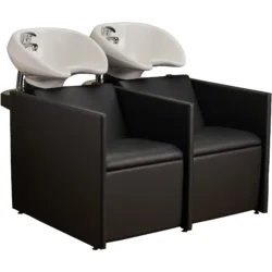 Bac de lavage LUNA 2 Places (10) Bac à shampoing LUNA 2 Places - Bac de lavage LUNA 2 Places - Bac de lavage pour salon de coiffure - Meuble pour salon de coiffure - Mobilier de coiffure professionnel