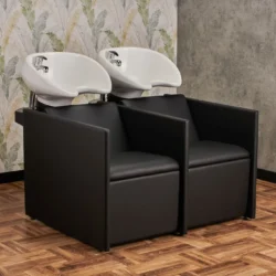 Bac de lavage LUNA 2 Places (9) Bac à shampoing LUNA 2 Places - Bac de lavage LUNA 2 Places - Bac de lavage pour salon de coiffure - Meuble pour salon de coiffure - Mobilier de coiffure professionnel