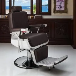 Elliot BR Barber Chair - Professional Barber Chair - Vintage Barber Chair - Men's Hairdressing Chair - Vintage Hairdressing Chair - Professional Hairdressing Furniture - Professional Barber Furniture - Barber Seat - Barbershop Chair
