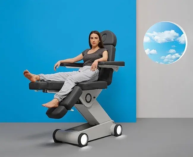 Fauteuil de Pédicure Électrique B-LIGHT 503 - Fauteuil de pédicure professionnel - Fauteuil de Podologie Électrique - mobilier esthétique professionnel - Fauteuil de Podologie professionnel