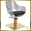 Fauteuil de Coiffure GHOST Gold B- Fauteuil de coiffure professionnel GHOST - Chaise de coiffure pour femme - Fauteuil de Coupe GHOST - Meuble pour salon de coiffure